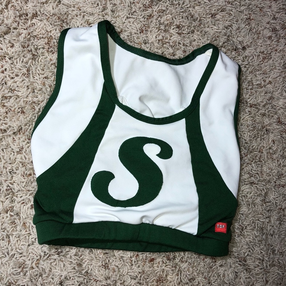 Cheerleading “s” cutout sports bra- used